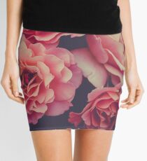 Roses in the night garden Mini Skirt