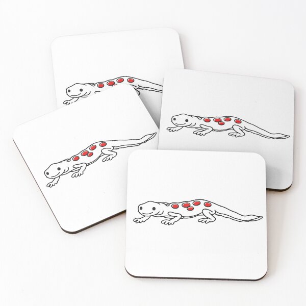 Item preview, Red Eft Salamander Doodle designed and sold by thecuriocanopy.