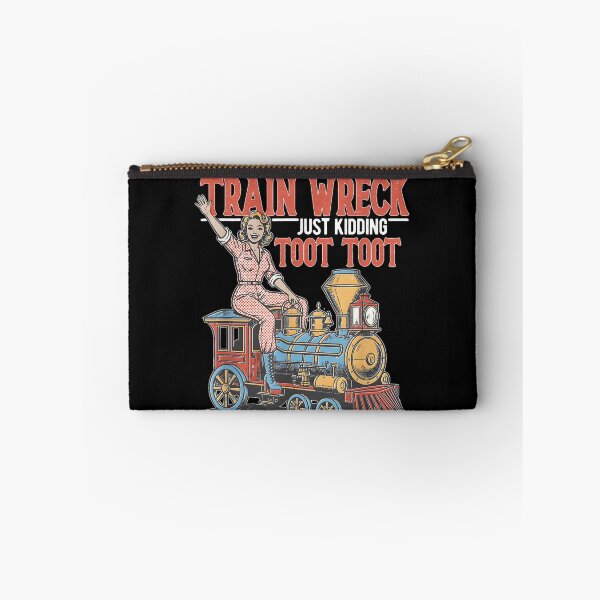 Item preview, Im Not Always A Train Wreck Just Kidding Toot Toot Retro designed and sold by Chaya Reid.