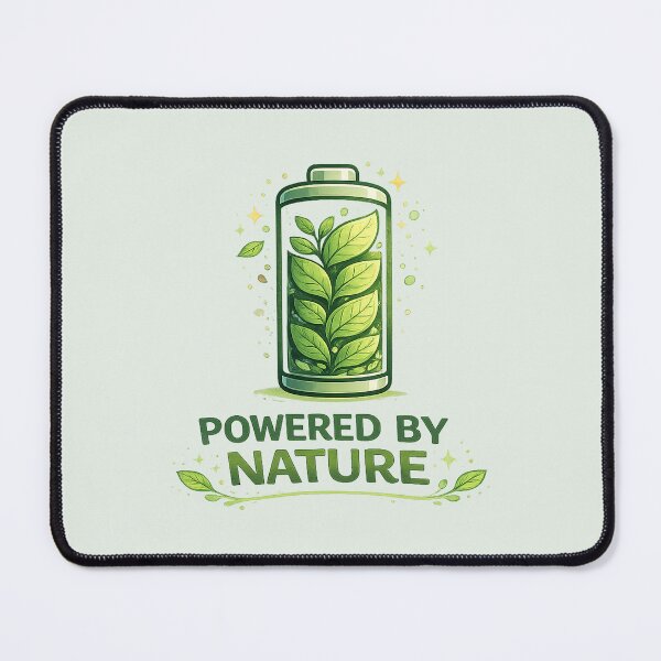 Item preview, Powered by Nature – Minimal Eco Tech Design | Sustainable Energy Earth Day T-Shirt designed and sold by warlistop.