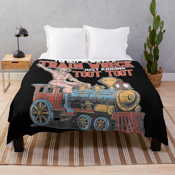 Item preview, Im Not Always A Train Wreck Just Kidding Toot Toot Retro designed and sold by Chaya Reid.