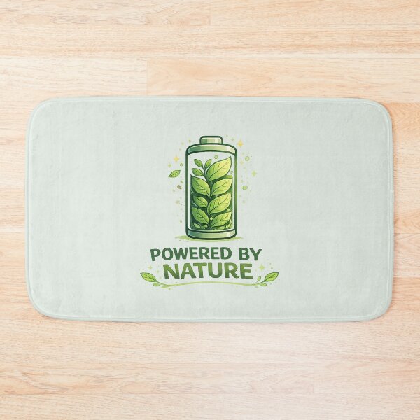 Item preview, Powered by Nature – Minimal Eco Tech Design | Sustainable Energy Earth Day T-Shirt designed and sold by warlistop.