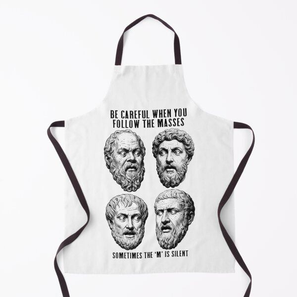 Item preview, Funny Philosophy Socrates Aurelius Aristotle Plato Masses designed and sold by GrandeDuc.