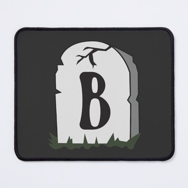 Item preview, Spooky Letter B – Graveyard Alphabet Initial Sticker (Skeletal Font) designed and sold by 313FILES.