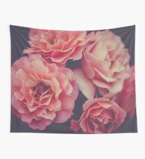 Roses in the night garden Wall Tapestry