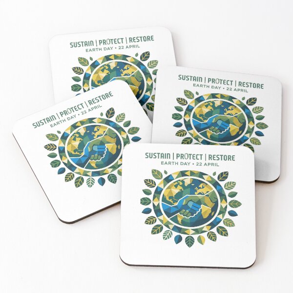 Item preview, earth day  sustain- protect-restore designed and sold by  Mudikeys.