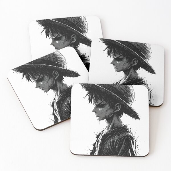 Item preview, Luffy Monochrome Manga Art designed and sold by InkPop-Co.