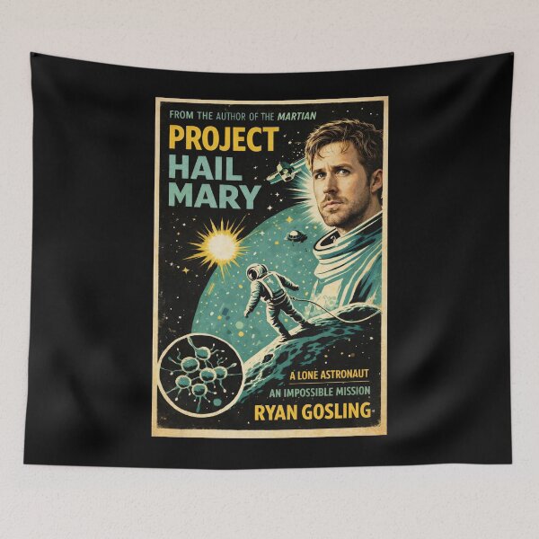 Item preview, An Impossible Mission - Film Poster - Vintage Series - Project Hail Mary designed and sold by hesjustken.