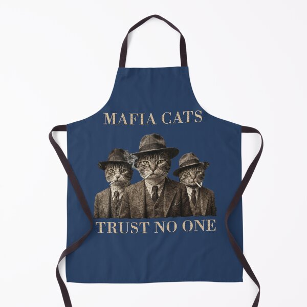 Item preview, Mafia Cats Trust No One Vintage Gangster Cat Shirt designed and sold by Negisandeep studio.