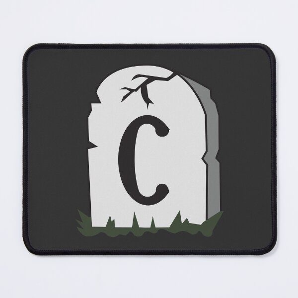 Item preview, Spooky Letter C – Graveyard Alphabet Initial Sticker (Skeletal Font) designed and sold by 313FILES.