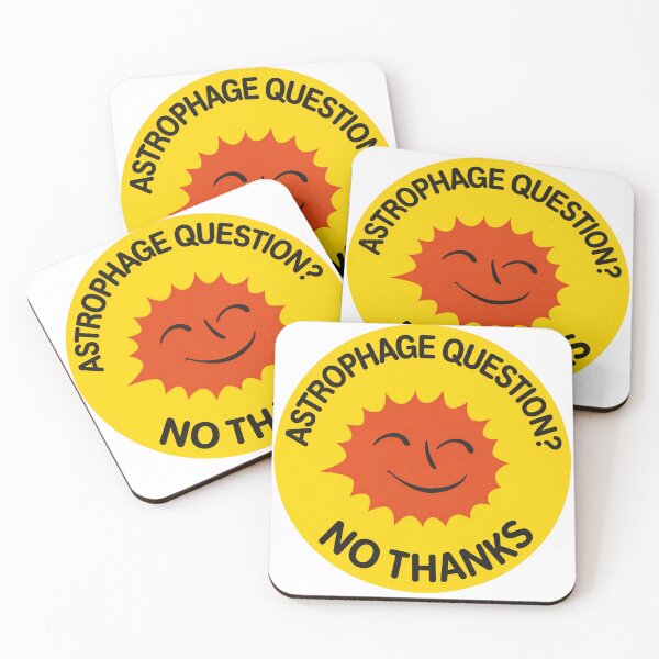 Item preview, Astrophage Question? No Thanks - Retro 70s Atomkraft Campaign Revamped For Project Hail Mary designed and sold by hesjustken.