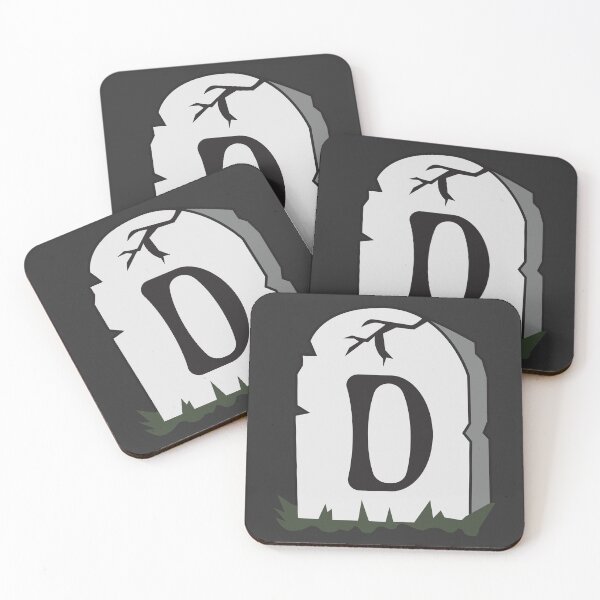 Item preview, Spooky Letter D – Graveyard Alphabet Initial Sticker (Skeletal Font) designed and sold by 313FILES.