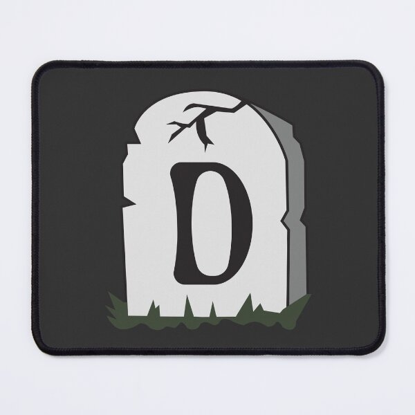 Item preview, Spooky Letter D – Graveyard Alphabet Initial Sticker (Skeletal Font) designed and sold by 313FILES.