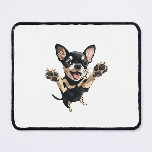 Item preview, Happy Chihuahua Jumping with Joy | Excited Dog Art designed and sold by StickerHavenn.