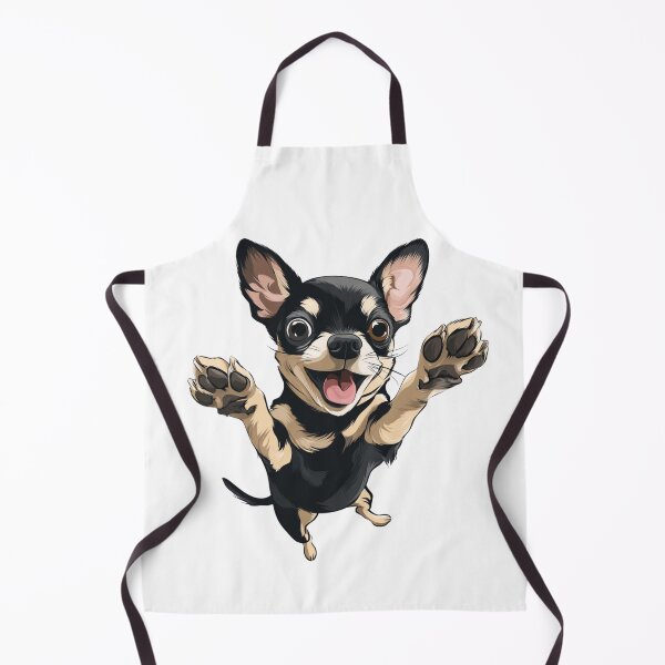 Item preview, Happy Chihuahua Jumping with Joy | Excited Dog Art designed and sold by StickerHavenn.