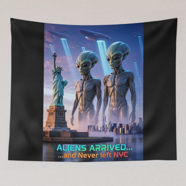 Item preview, ALIENS ARRIVED and Never left NYC designed and sold by DBM Photo Art 1.