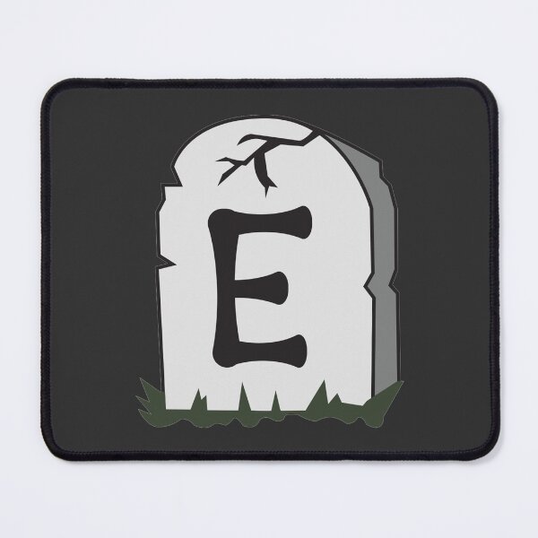 Item preview, Spooky Letter E – Graveyard Alphabet Initial Sticker (Skeletal Font) designed and sold by 313FILES.