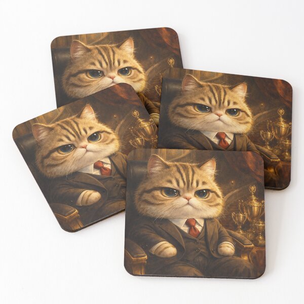 Item preview, Noble Cat Aristocrat Portrait Painting designed and sold by CataosMeow.