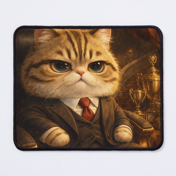 Item preview, Noble Cat Aristocrat Portrait Painting designed and sold by CataosMeow.