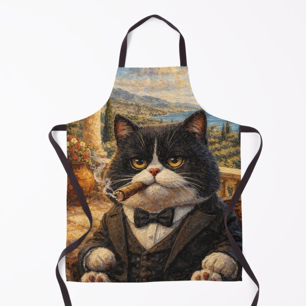 Item preview, Gentleman Mafia Cat Estate Portrait designed and sold by CataosMeow.