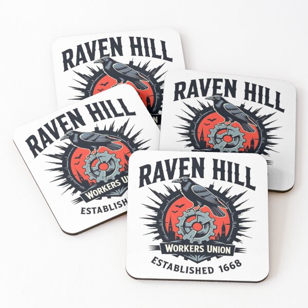 Item preview, Raven Hill Workers Union – 1668 Crow Gear Emblem designed and sold by Black Infinite Worlds.
