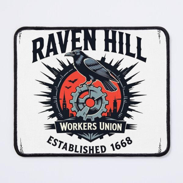 Item preview, Raven Hill Workers Union – 1668 Crow Gear Emblem designed and sold by Black Infinite Worlds.