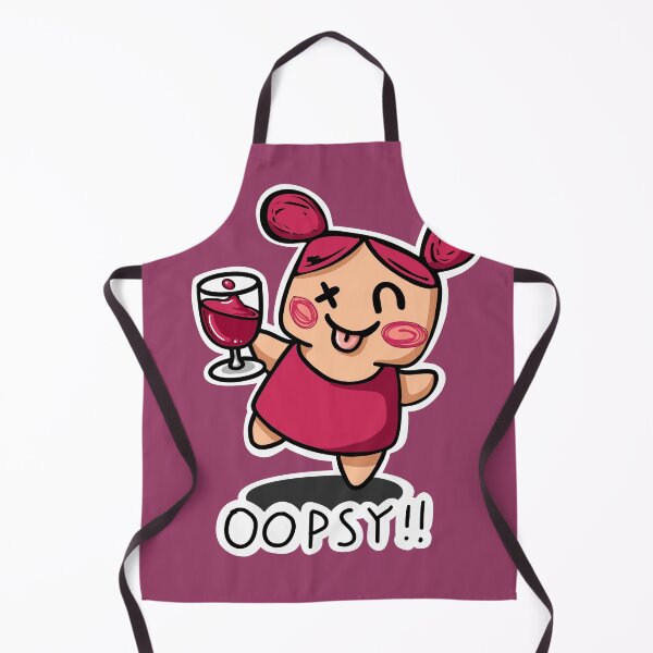 Item preview, Oopsy miss tipsy girl cute kawaii wine drunk designed and sold by sianelliot.