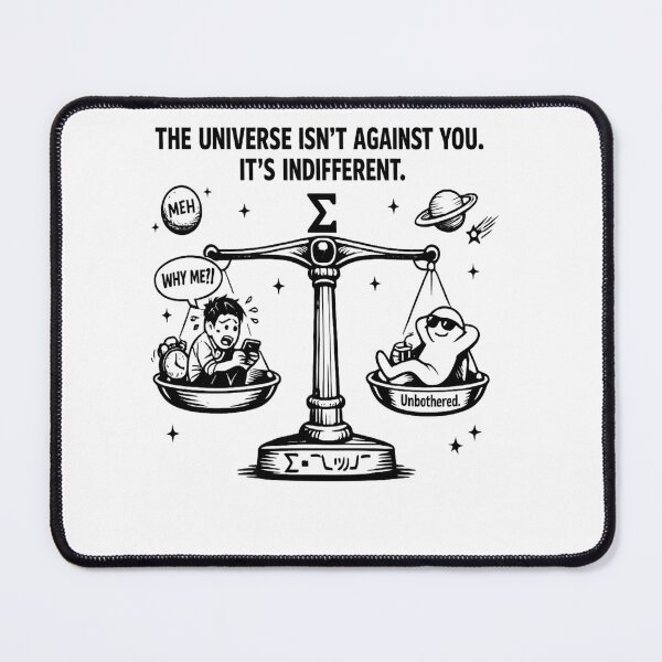 Item preview, Unbothered vs Overthinking Cosmic Balance designed and sold by Dresut.