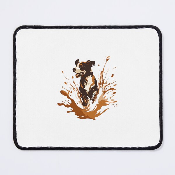 Item preview, Dog Silhouette in Coffee Splash designed and sold by Pawffeine.