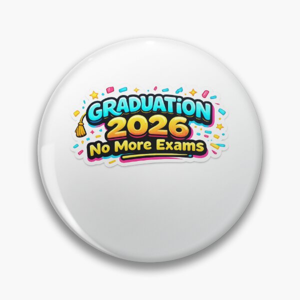 Item preview, Graduation 2026 celebration sticker featuring bold text and confetti elements, AI generated designed and sold by dvoevnore.