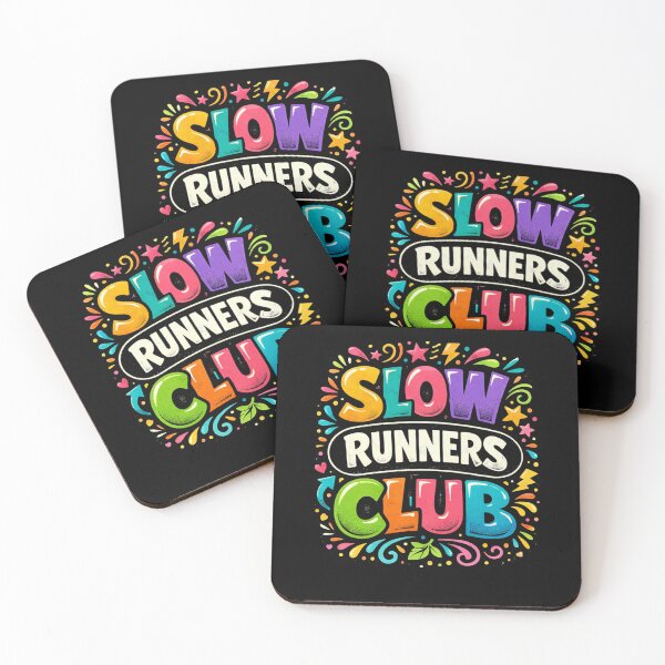 Item preview, Colorful Street Art Slow Runners Club Running Jogging designed and sold by BHMARTS.