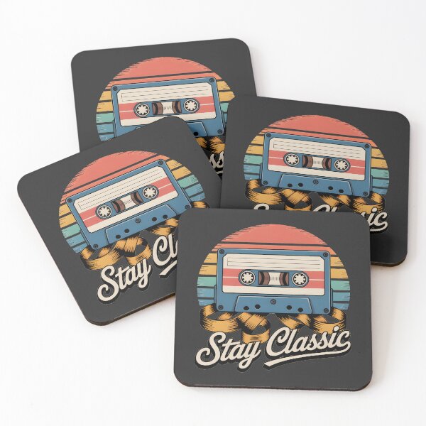 Item preview, Stay Classic Vintage Cassette Tape Retro 70s 80s Music Aesthetic Design designed and sold by ArcticFoxStudio.