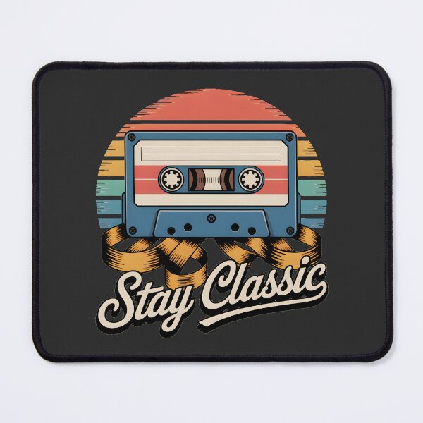 Item preview, Stay Classic Vintage Cassette Tape Retro 70s 80s Music Aesthetic Design designed and sold by ArcticFoxStudio.