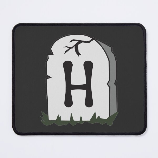 Item preview, Spooky Letter H – Graveyard Alphabet Initial Sticker (Skeletal Font) designed and sold by 313FILES.