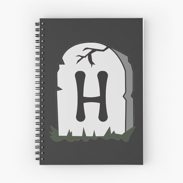 Item preview, Spooky Letter H – Graveyard Alphabet Initial Sticker (Skeletal Font) designed and sold by 313FILES.