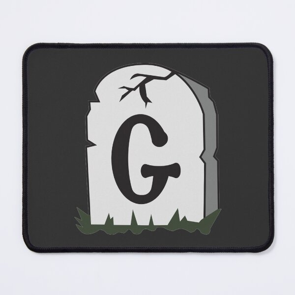 Item preview, Spooky Letter G – Graveyard Alphabet Initial Sticker (Skeletal Font) designed and sold by 313FILES.