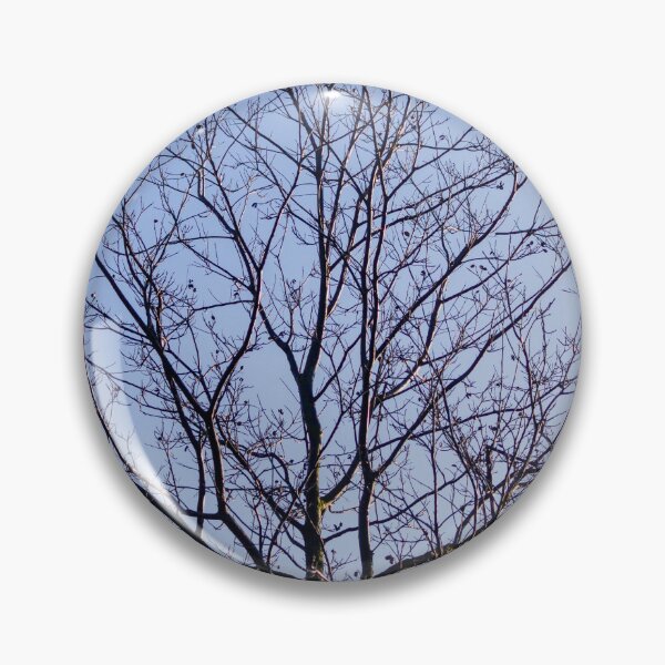 Item preview, Bare Winter Tree With Intricate Branches Against A Clear Blue Sky At Sunrise designed and sold by Nmallia.