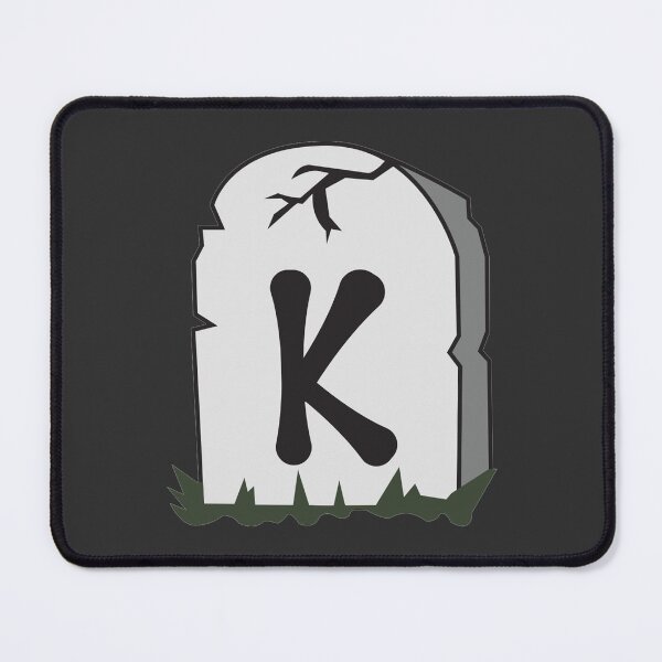 Item preview, Spooky Letter K – Graveyard Alphabet Initial Sticker (Skeletal Font) designed and sold by 313FILES.