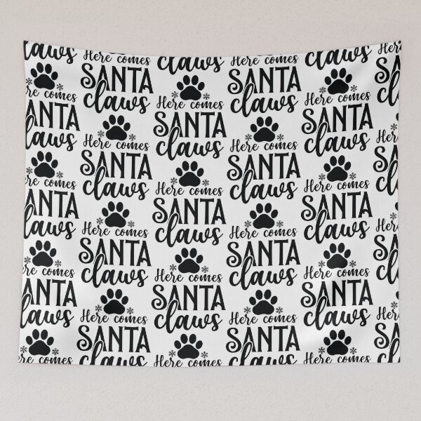 Item preview, Here Comes Santa Claws Funny Cat Quote - Sarcastic Feline Holiday Gift designed and sold by FuzionRaptor.