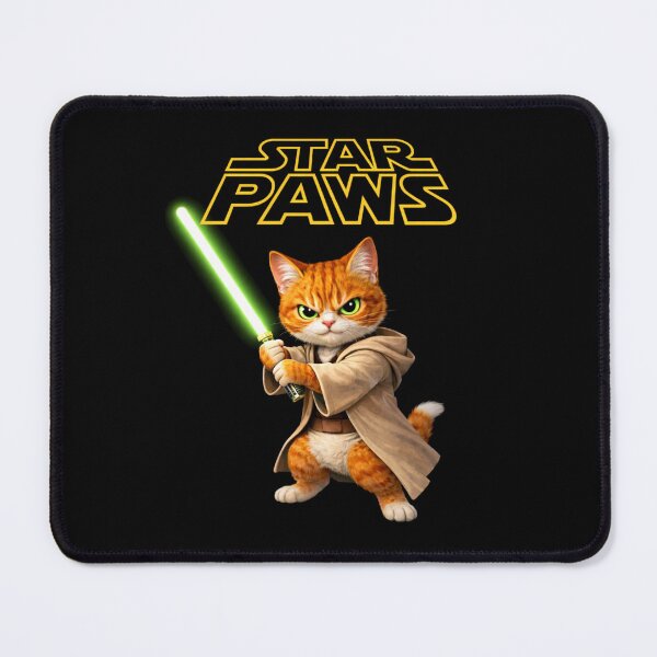 Item preview, Star paws Jedi cat designed and sold by bluefrog.