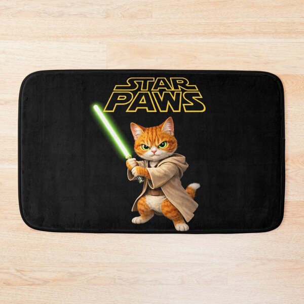 Item preview, Star paws Jedi cat designed and sold by bluefrog.