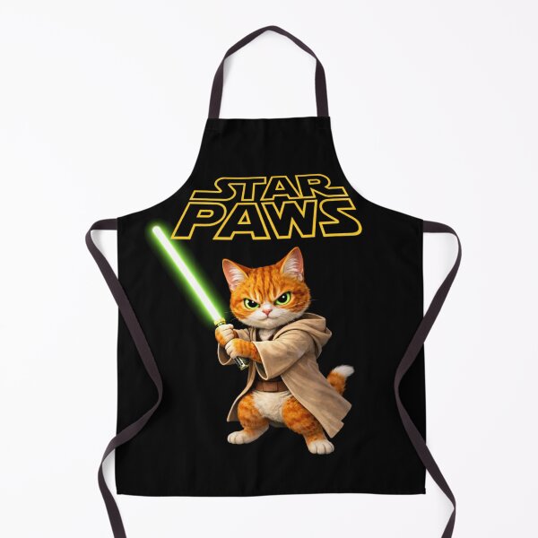 Item preview, Star paws Jedi cat designed and sold by bluefrog.