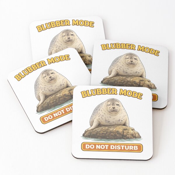 Item preview, Funny Chubby Spotted Seal Blubber Mode Illustration designed and sold by j-2k.