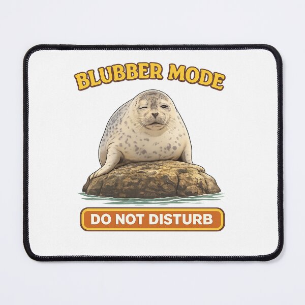 Item preview, Funny Chubby Spotted Seal Blubber Mode Illustration designed and sold by j-2k.