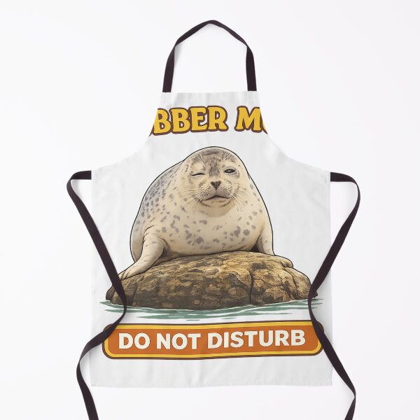Item preview, Funny Chubby Spotted Seal Blubber Mode Illustration designed and sold by j-2k.