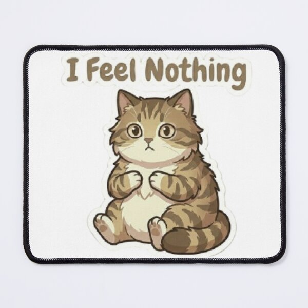 Item preview, Emotionless Cat Shirt – Funny Introvert Cat Meme designed and sold by Meowza Studio.