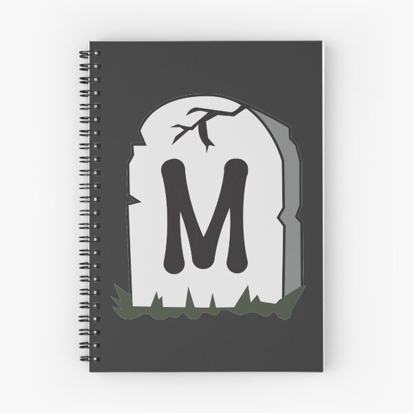 Item preview, Spooky Letter M – Graveyard Alphabet Initial Sticker (Skeletal Font) designed and sold by 313FILES.