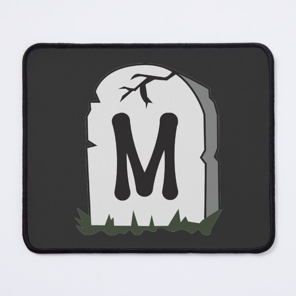 Item preview, Spooky Letter M – Graveyard Alphabet Initial Sticker (Skeletal Font) designed and sold by 313FILES.