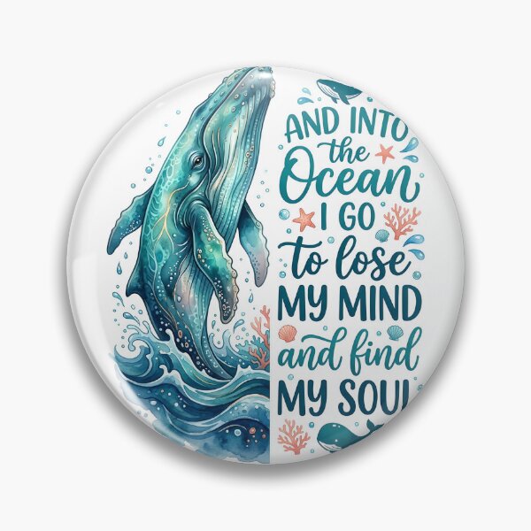 Item preview, Ocean Soul Whale Inspirational Quote designed and sold by Rohan132.