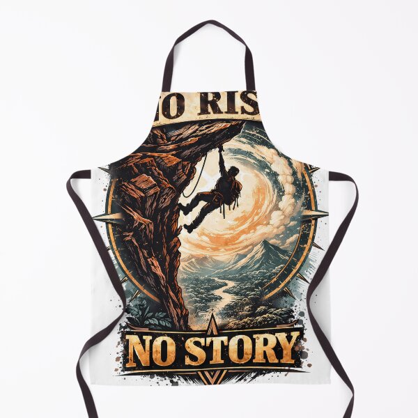 Item preview, No Risk No Story Adventure T-Shirt - Cliffhanger Motivation Design designed and sold by ascendzero.